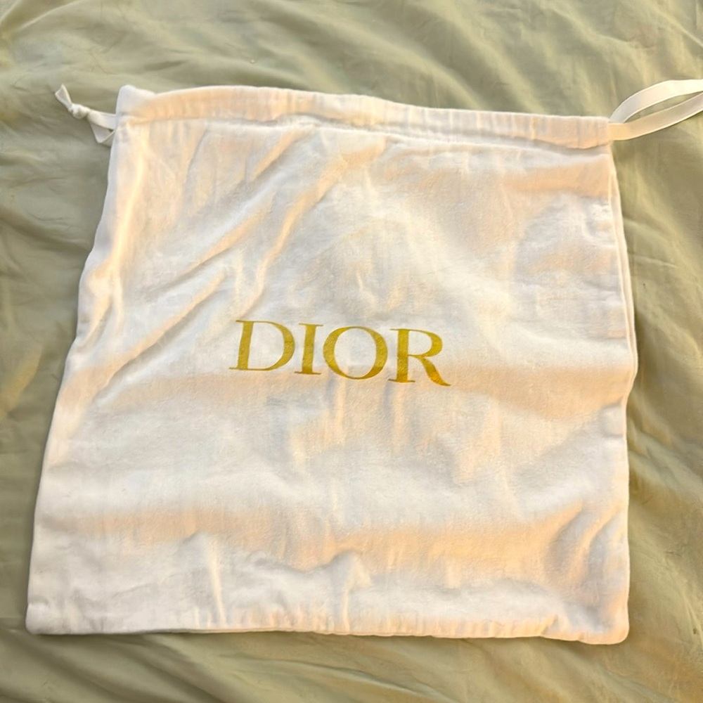 Authentic white Dior dust bag
